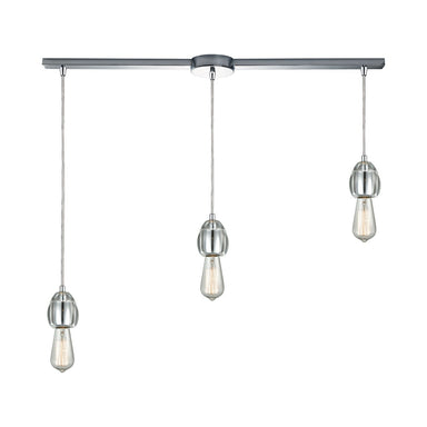 ELK Home - Three Light Pendant - Socketholder - Polished Chrome- Union Lighting Luminaires Decor