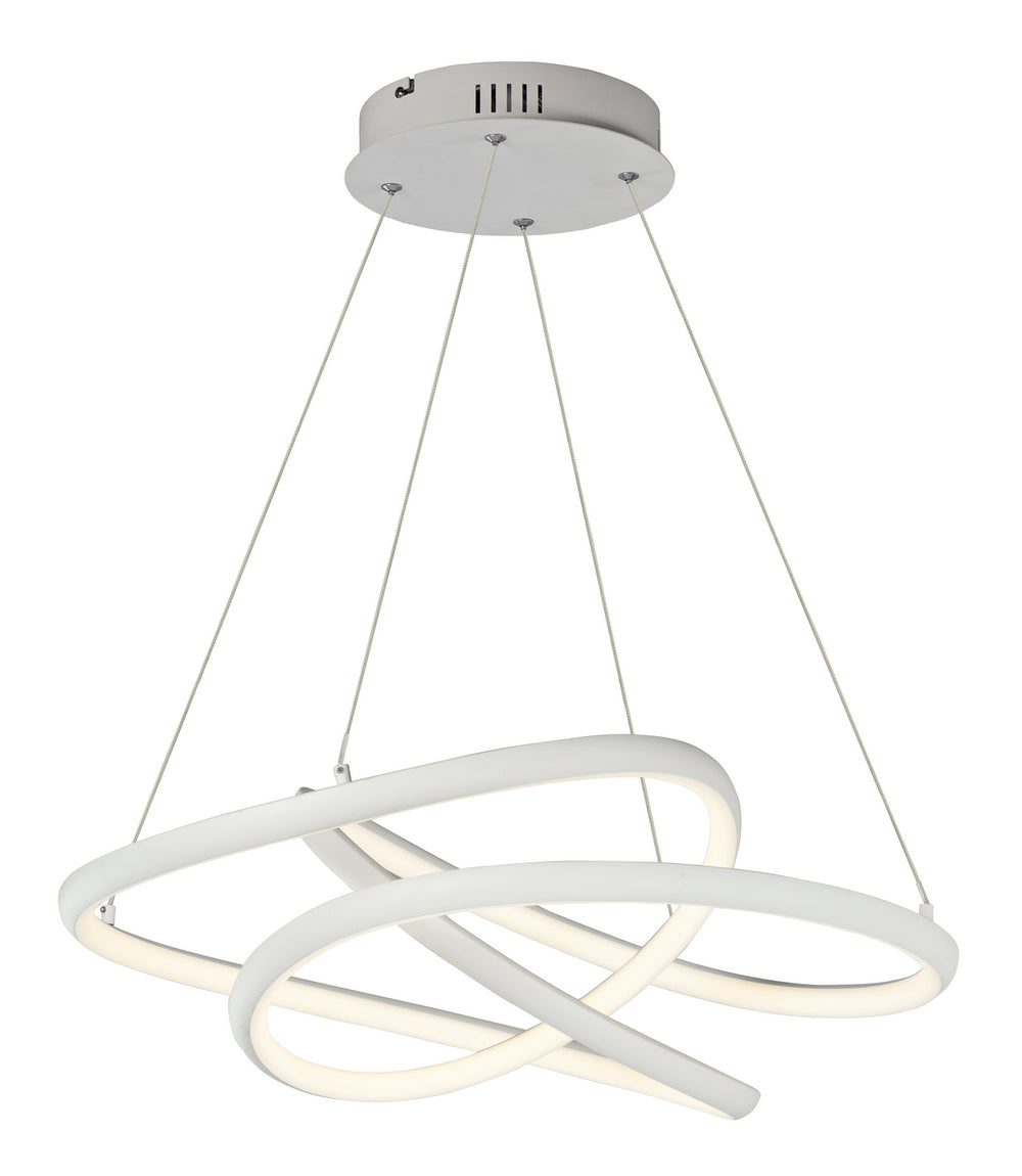 ET2 - LED Pendant - Twisted - Matte White- Union Lighting Luminaires Decor