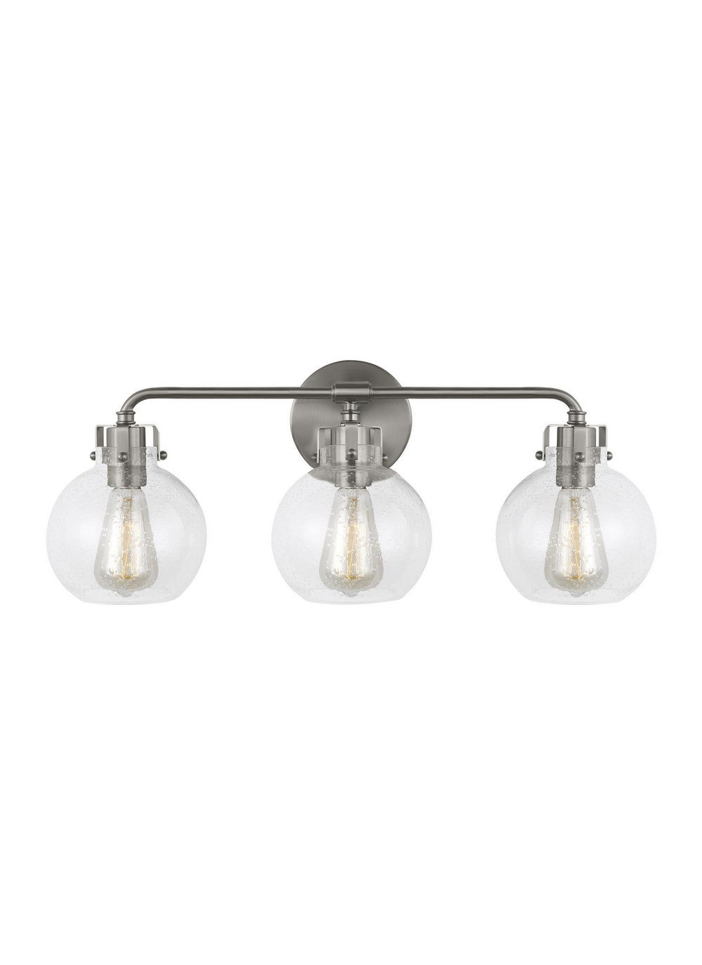 Visual Comfort Studio Canada - Three Light Vanity - Clara - Satin Nickel- Union Lighting Luminaires Decor