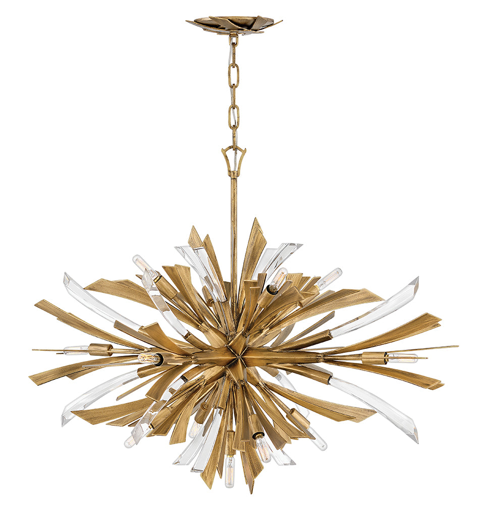 Fredrick Ramond Canada - LED Pendant - Vida - Burnished Gold- Union Lighting Luminaires Decor