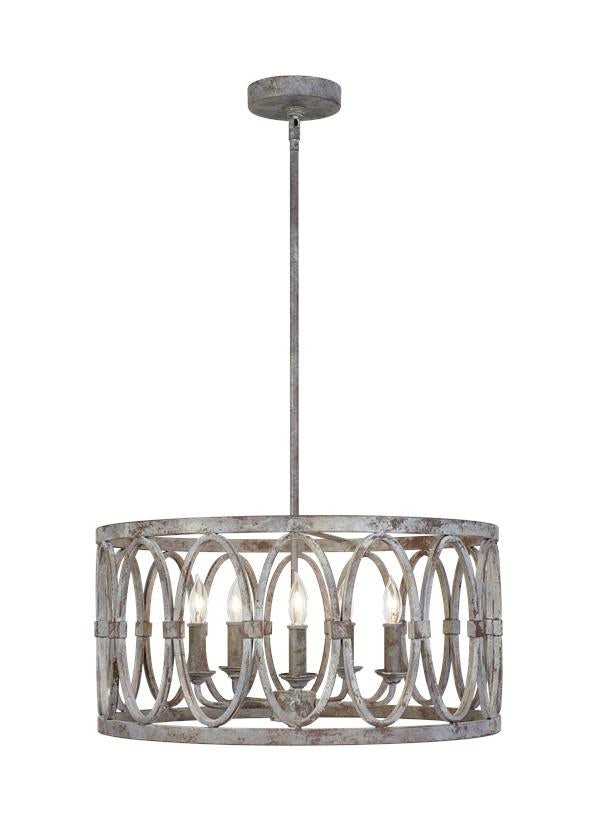 Visual Comfort Studio Canada - Five Light Hanging Shade - Patrice - Deep Abyss- Union Lighting Luminaires Decor