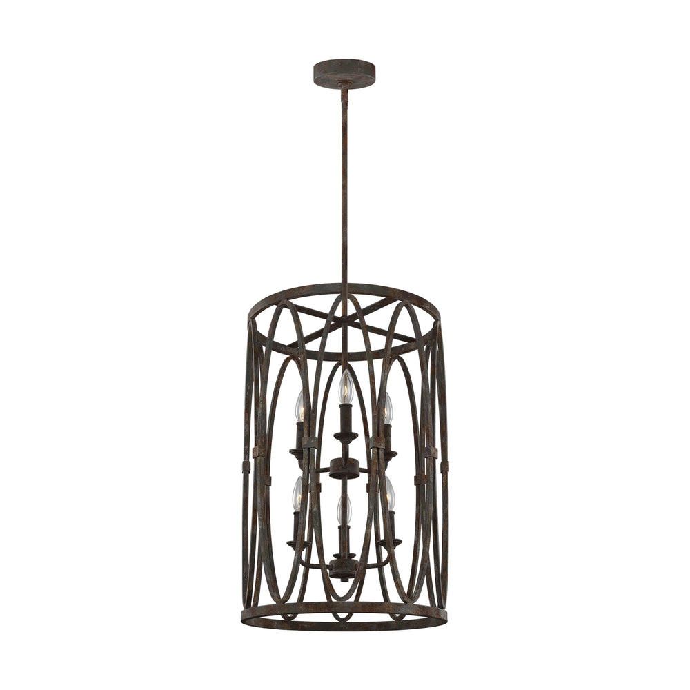Visual Comfort Studio Canada - Six Light Hanging Shade - Patrice - Deep Abyss- Union Lighting Luminaires Decor