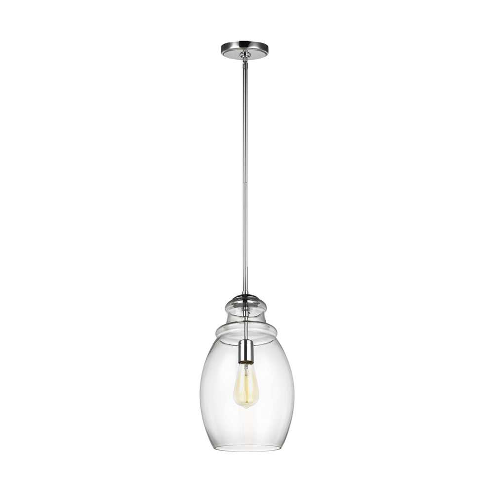 Generation Lighting Canada - One Light Pendant - Marino - Chrome- Union Lighting Luminaires Decor