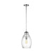 Generation Lighting Canada - One Light Pendant - Marino - Chrome- Union Lighting Luminaires Decor