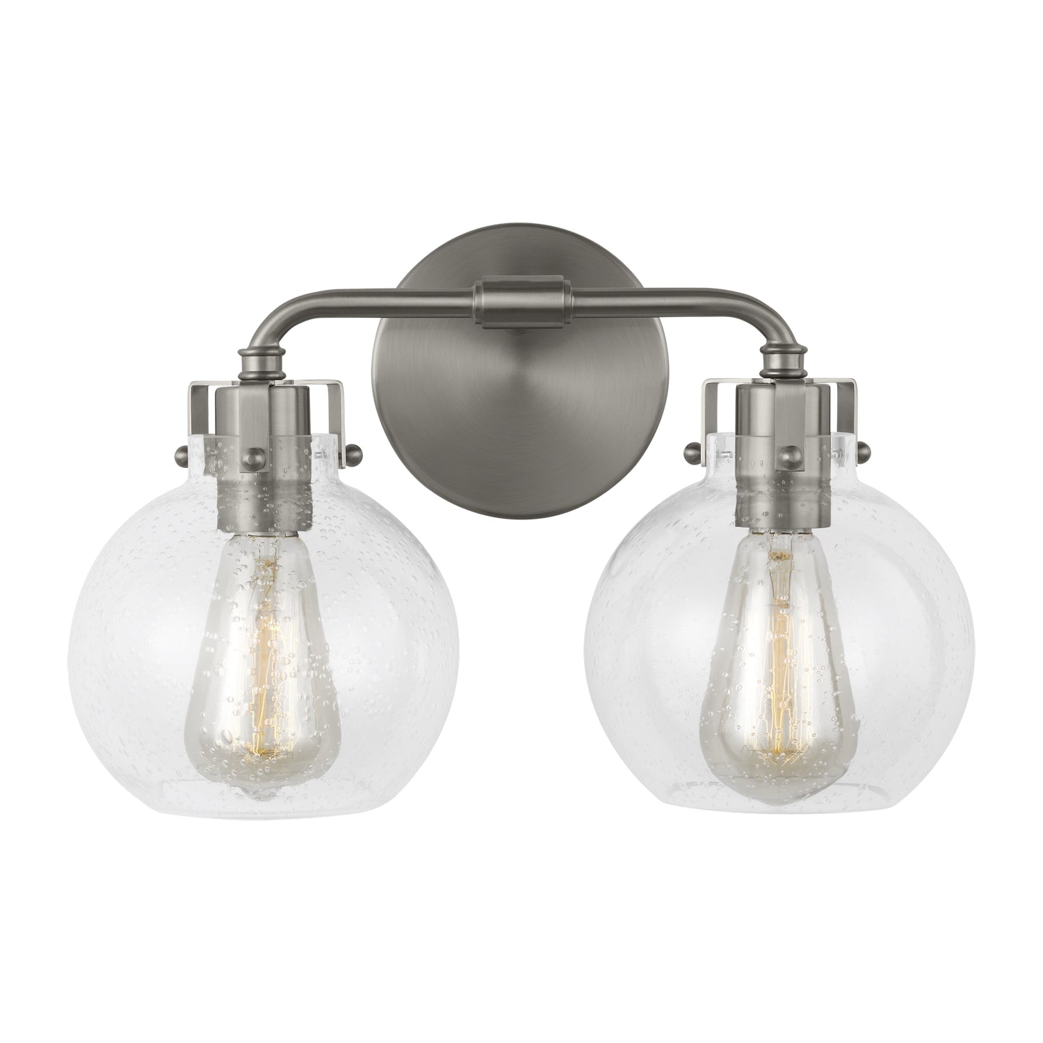 Visual Comfort Studio Canada - Two Light Vanity - Clara - Satin Nickel- Union Lighting Luminaires Decor