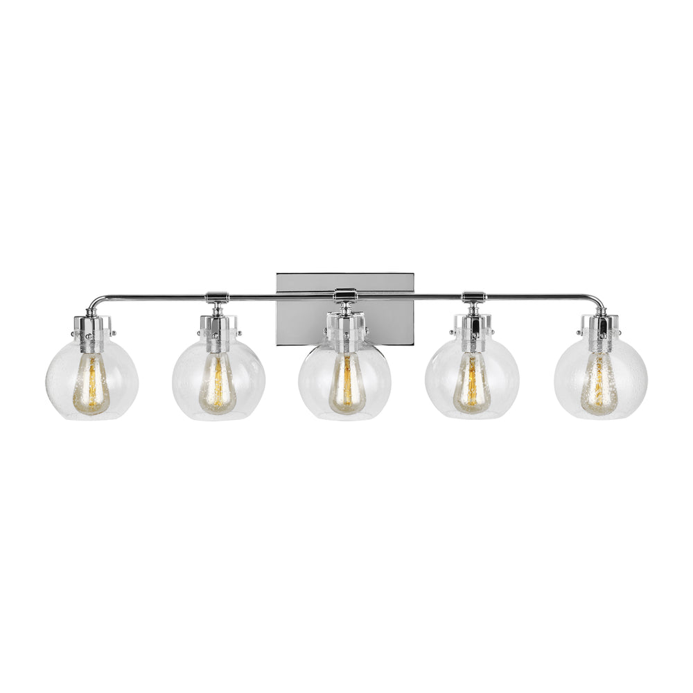 Visual Comfort Studio Canada - Five Light Vanity - Clara - Chrome- Union Lighting Luminaires Decor