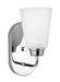 Generation Lighting Canada - One Light Wall / Bath Sconce - Kerrville - Chrome- Union Lighting Luminaires Decor