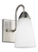 Generation Lighting Canada - One Light Wall / Bath Sconce - Seville - Brushed Nickel- Union Lighting Luminaires Decor