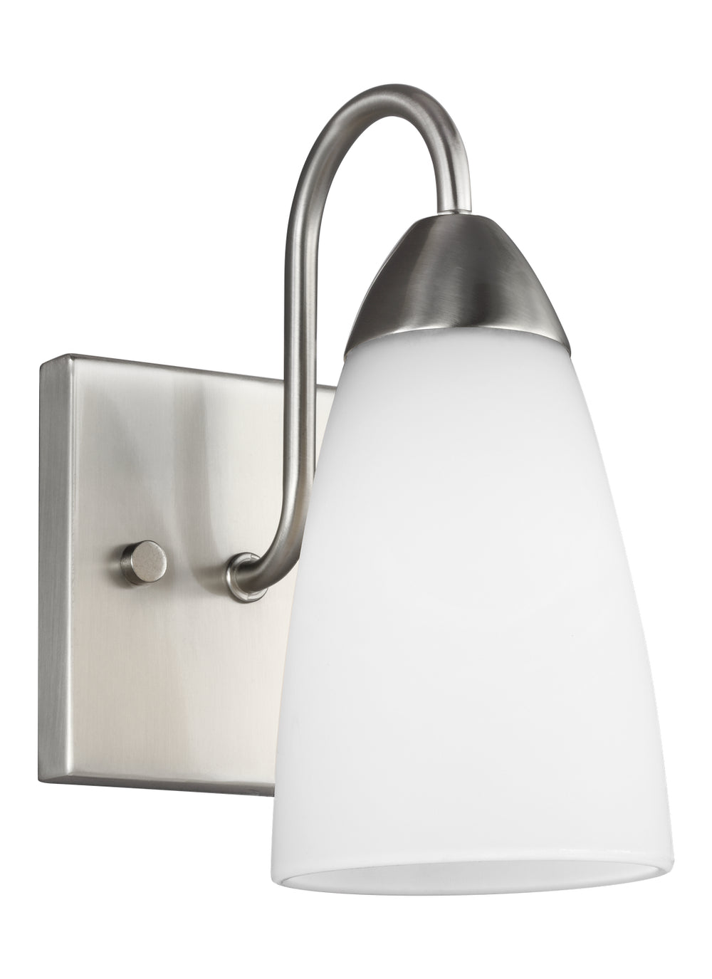 Generation Lighting Canada - One Light Wall / Bath Sconce - Seville - Brushed Nickel- Union Lighting Luminaires Decor