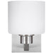 Generation Lighting Canada - One Light Wall / Bath Sconce - Canfield - Brushed Nickel- Union Lighting Luminaires Decor
