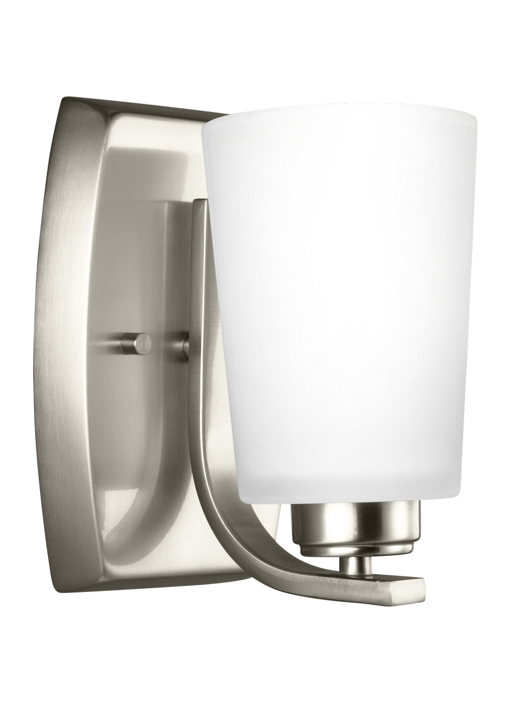 Generation Lighting Canada - One Light Wall / Bath Sconce - Franport - Brushed Nickel- Union Lighting Luminaires Decor
