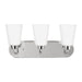 Generation Lighting Canada - Three Light Wall / Bath - Kerrville - Chrome- Union Lighting Luminaires Decor