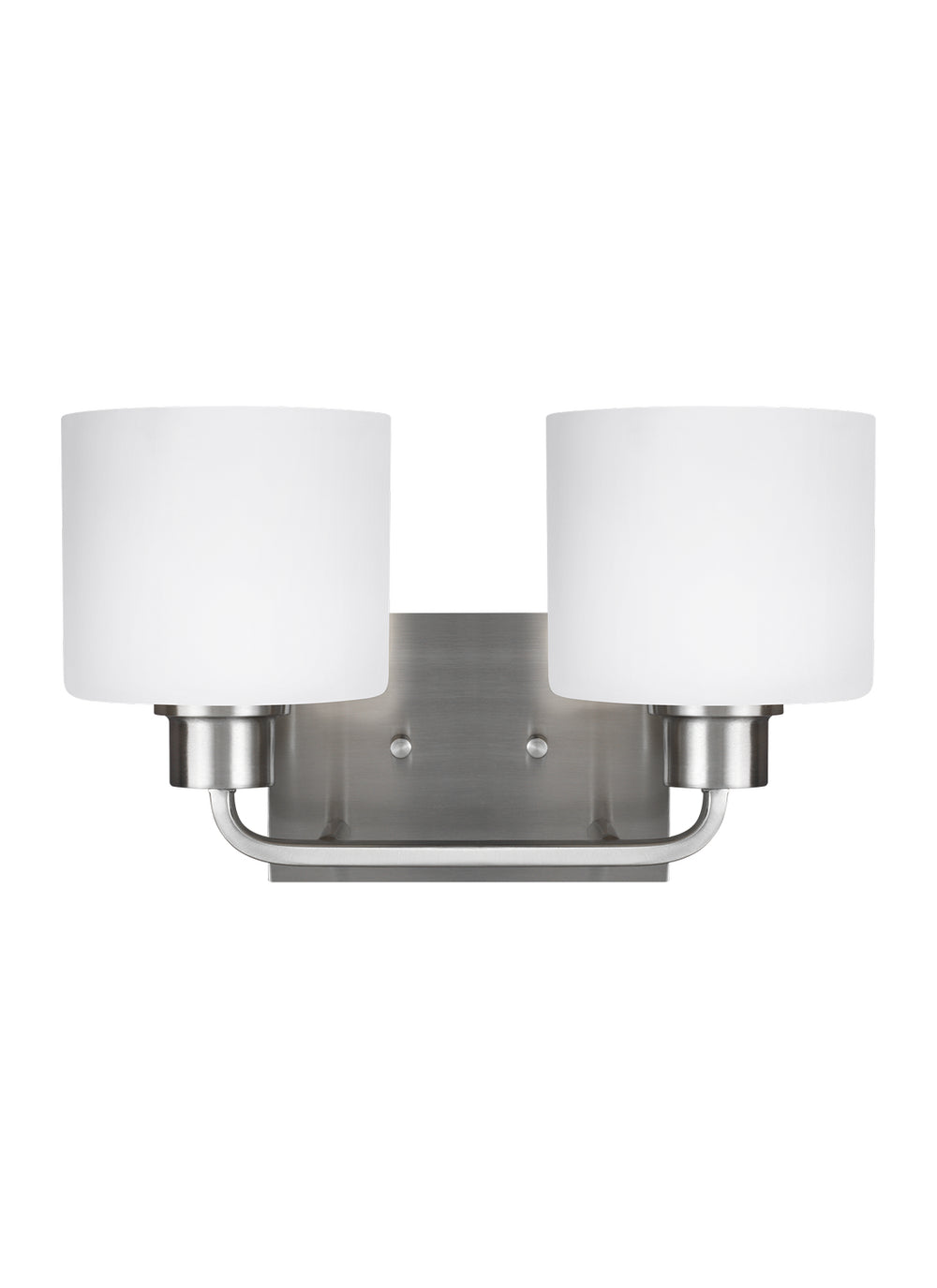 Generation Lighting Canada - Two Light Wall / Bath - Canfield - Brushed Nickel- Union Lighting Luminaires Decor