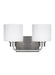 Generation Lighting Canada - Two Light Wall / Bath - Canfield - Brushed Nickel- Union Lighting Luminaires Decor