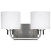 Generation Lighting Canada - Two Light Wall / Bath - Canfield - Brushed Nickel- Union Lighting Luminaires Decor