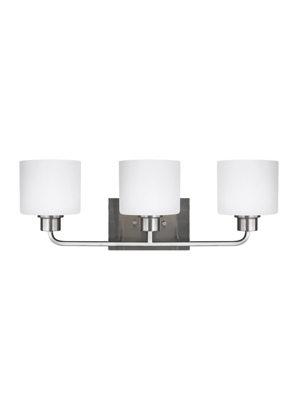 Generation Lighting Canada - Three Light Wall / Bath - Canfield - Brushed Nickel- Union Lighting Luminaires Decor