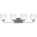 Generation Lighting Canada - Four Light Wall / Bath - Canfield - Brushed Nickel- Union Lighting Luminaires Decor