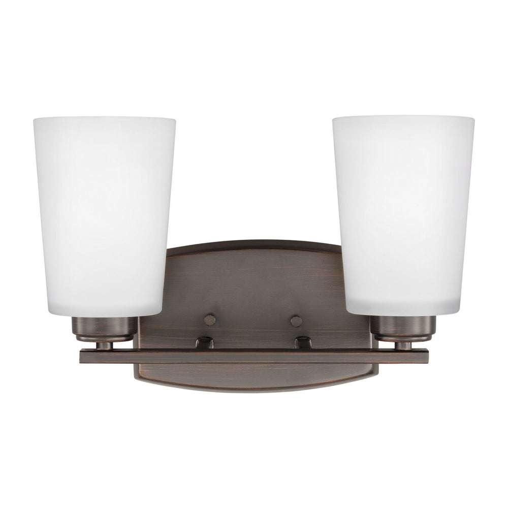 Generation Lighting Canada - Two Light Wall / Bath - Franport - Bronze- Union Lighting Luminaires Decor