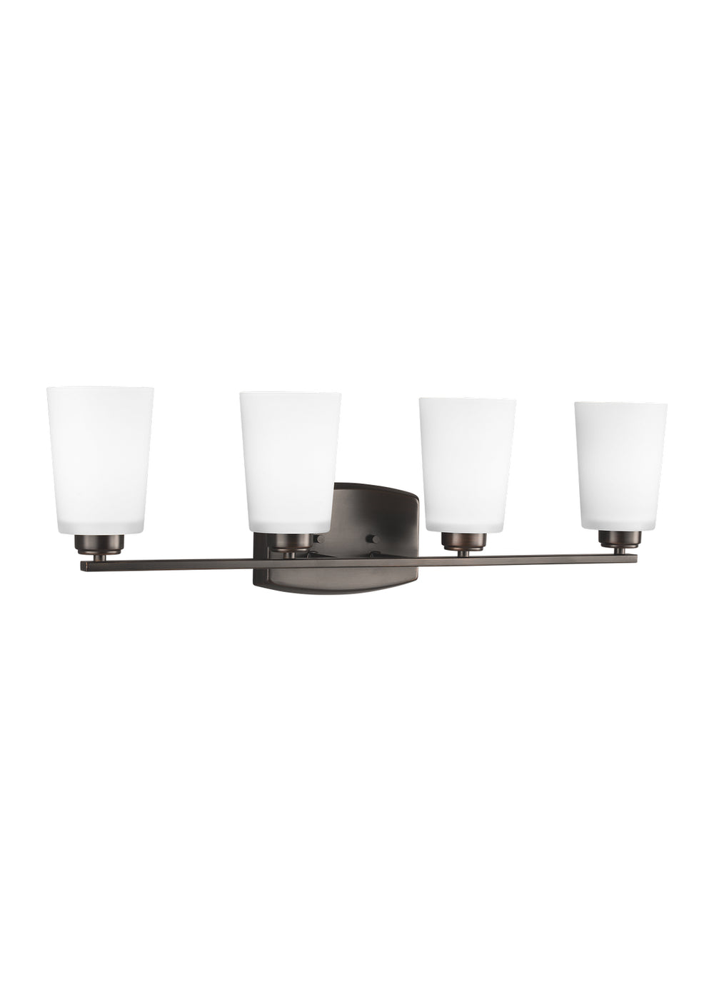 Generation Lighting Canada - Four Light Wall / Bath - Franport - Bronze- Union Lighting Luminaires Decor