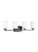 Generation Lighting Canada - Four Light Wall / Bath - Franport - Bronze- Union Lighting Luminaires Decor