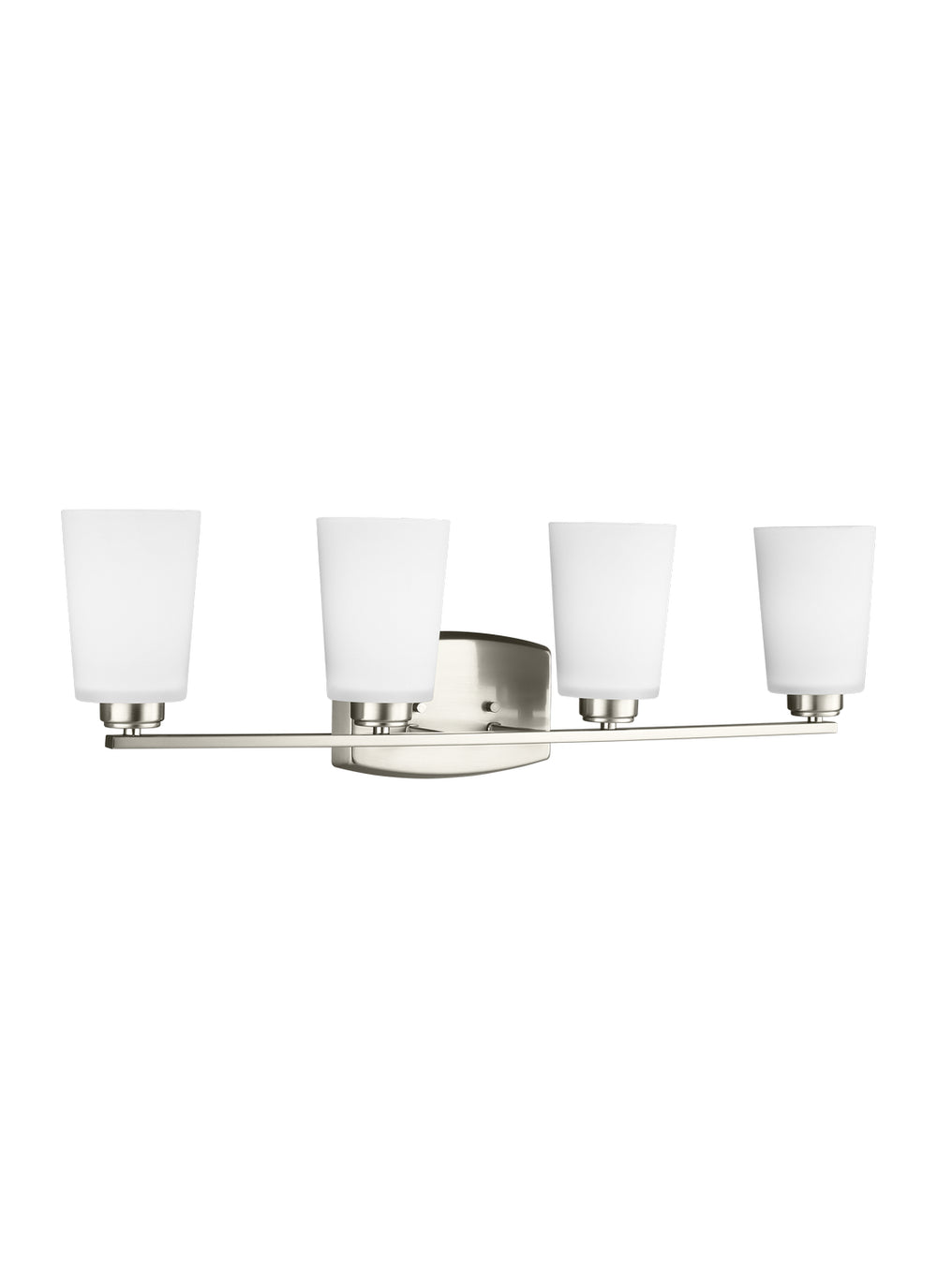 Generation Lighting Canada - Four Light Wall / Bath - Franport - Brushed Nickel- Union Lighting Luminaires Decor