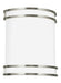 Generation Lighting Canada - LED Wall / Bath Sconce - Ravel - Brushed Nickel- Union Lighting Luminaires Decor