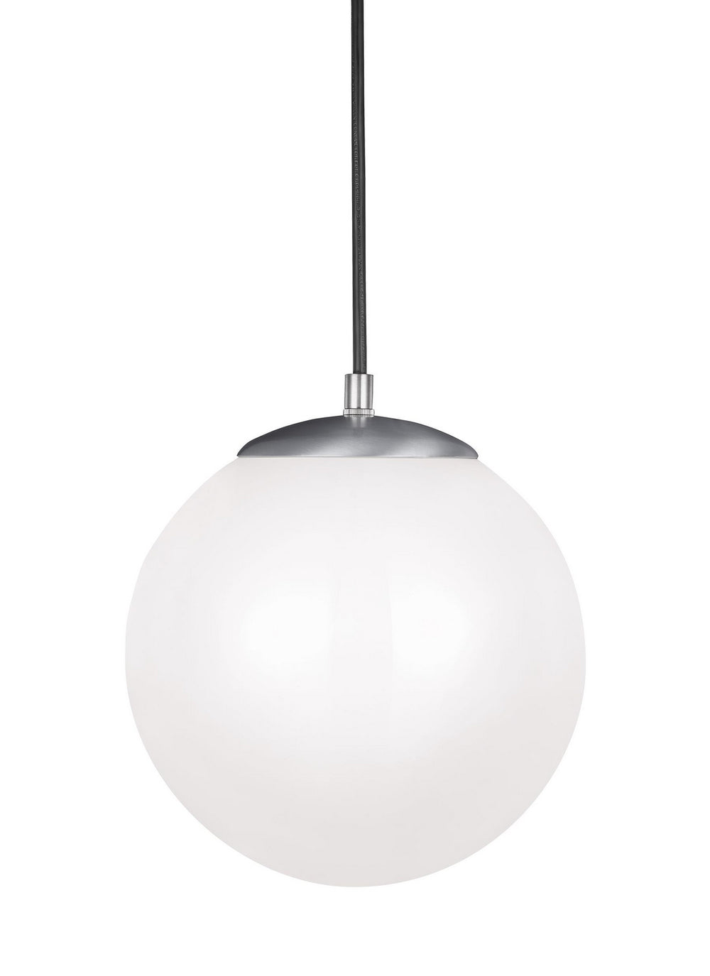 Visual Comfort Studio Canada - LED Pendant - Leo - Hanging Globe - Satin Aluminum- Union Lighting Luminaires Decor