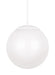 Visual Comfort Studio Canada - LED Pendant - Leo - Hanging Globe - White- Union Lighting Luminaires Decor