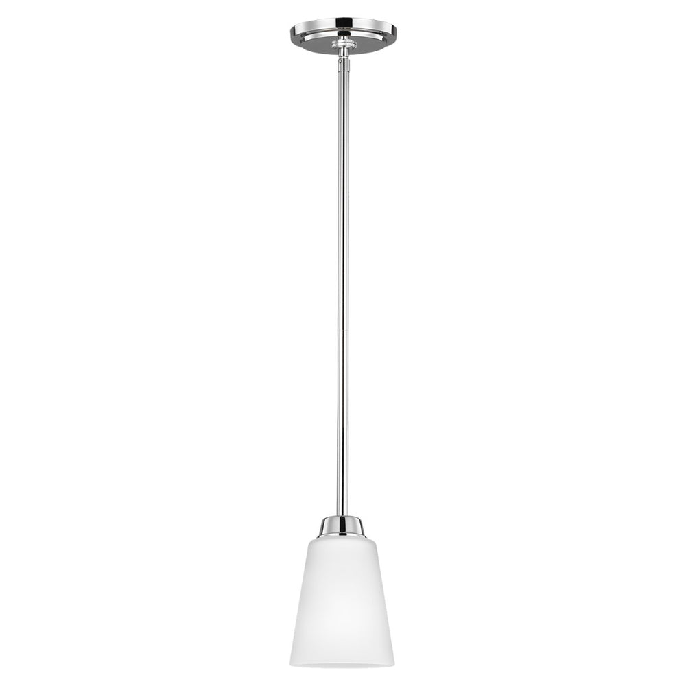 Generation Lighting Canada - One Light Mini-Pendant - Kerrville - Chrome- Union Lighting Luminaires Decor