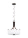 Generation Lighting Canada - Three Light Pendant - Canfield - Bronze- Union Lighting Luminaires Decor