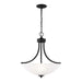 Generation Lighting Canada - Three Light Pendant - Geary - Midnight Black- Union Lighting Luminaires Decor