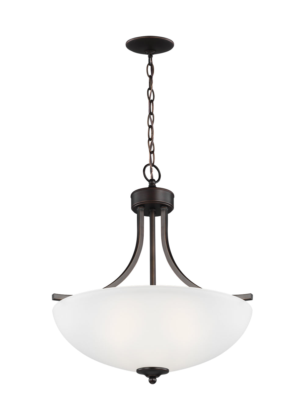 Generation Lighting Canada - Three Light Pendant - Geary - Bronze- Union Lighting Luminaires Decor
