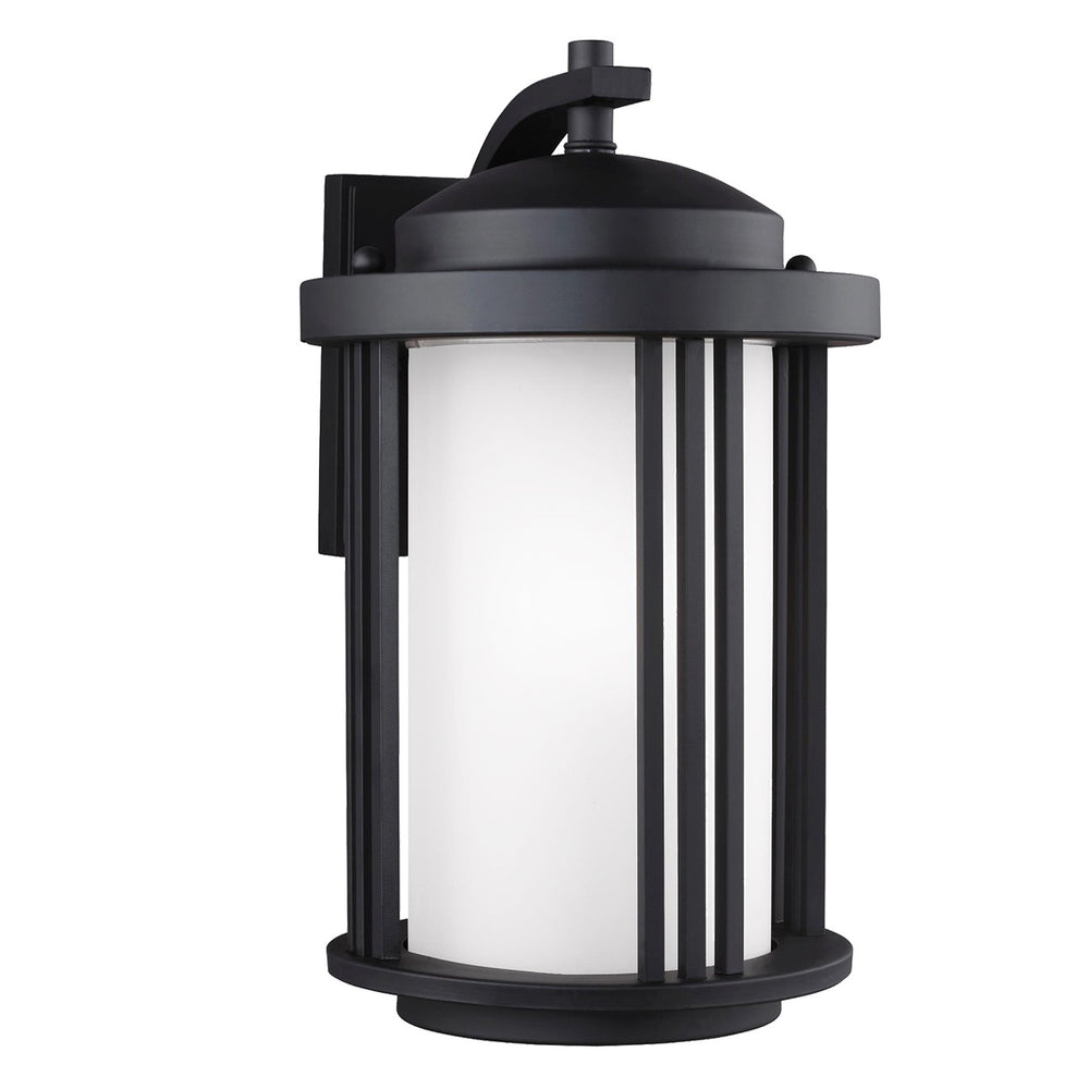 Generation Lighting Canada - One Light Outdoor Wall Lantern - Crowell - Black- Union Lighting Luminaires Decor