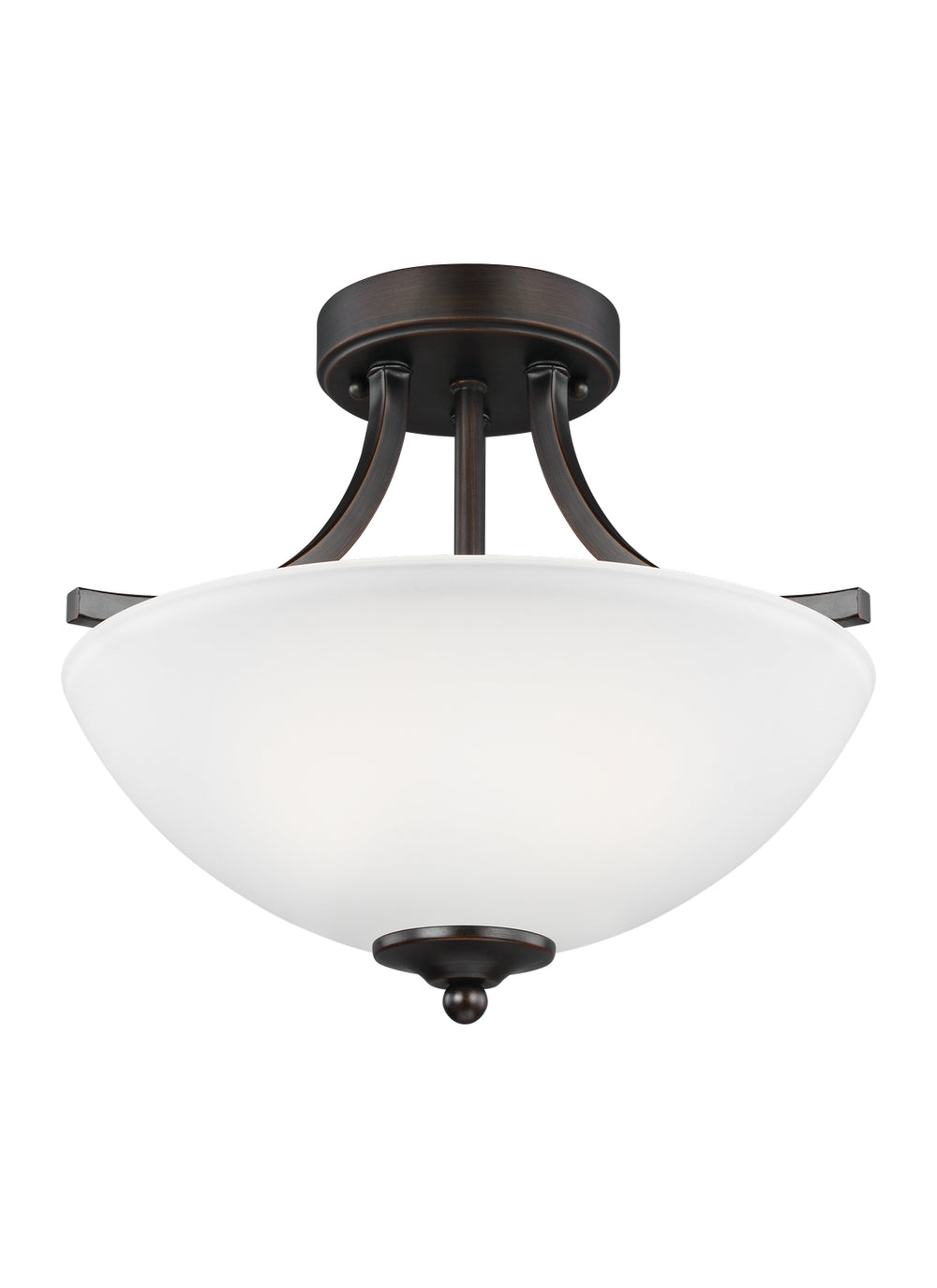 Generation Lighting Canada - Two Light Semi-Flush Convertible Pendant - Geary - Bronze- Union Lighting Luminaires Decor