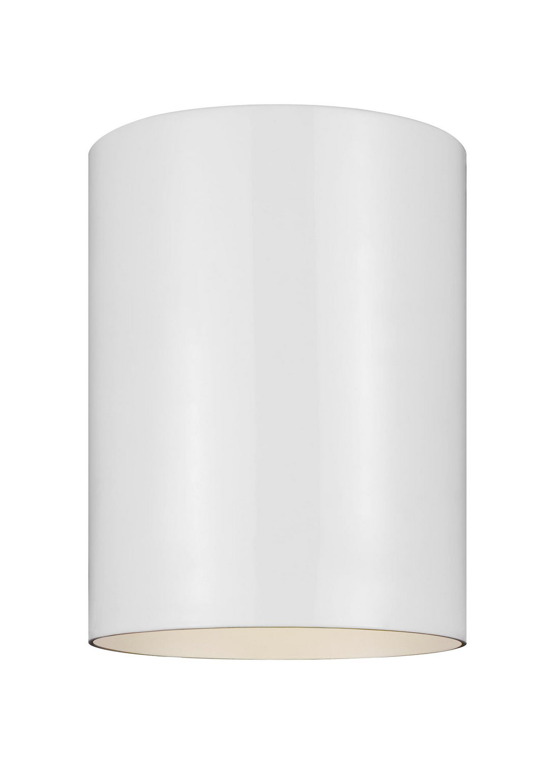Visual Comfort Studio Canada - LED Flush Mount - Outdoor Cylinders - White- Union Lighting Luminaires Decor