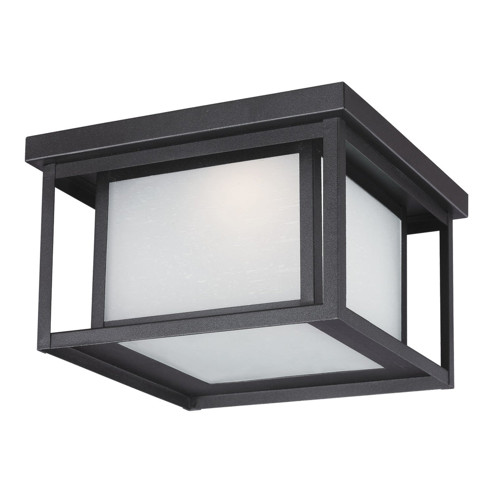 Generation Lighting Canada - LED Outdoor Flush Mount - Hunnington - Black- Union Lighting Luminaires Decor