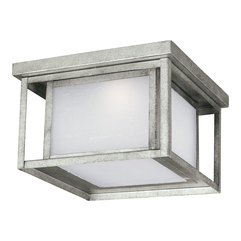 Generation Lighting Canada - LED Outdoor Flush Mount - Hunnington - Weathered Pewter- Union Lighting Luminaires Decor