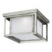 Generation Lighting Canada - LED Outdoor Flush Mount - Hunnington - Weathered Pewter- Union Lighting Luminaires Decor