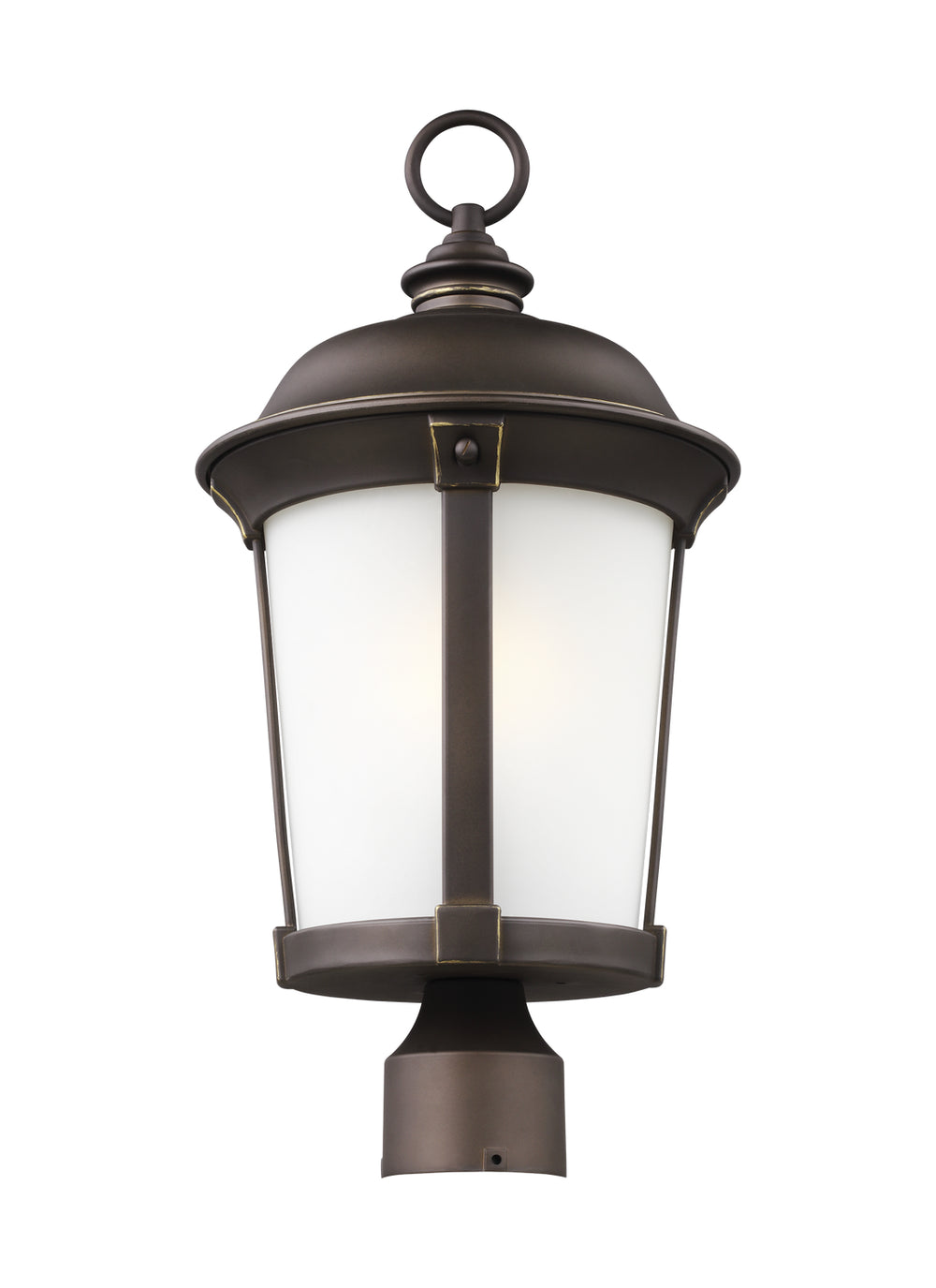 Generation Lighting Canada - One Light Outdoor Post Lantern - Calder - Antique Bronze- Union Lighting Luminaires Decor