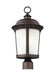 Generation Lighting Canada - One Light Outdoor Post Lantern - Calder - Antique Bronze- Union Lighting Luminaires Decor