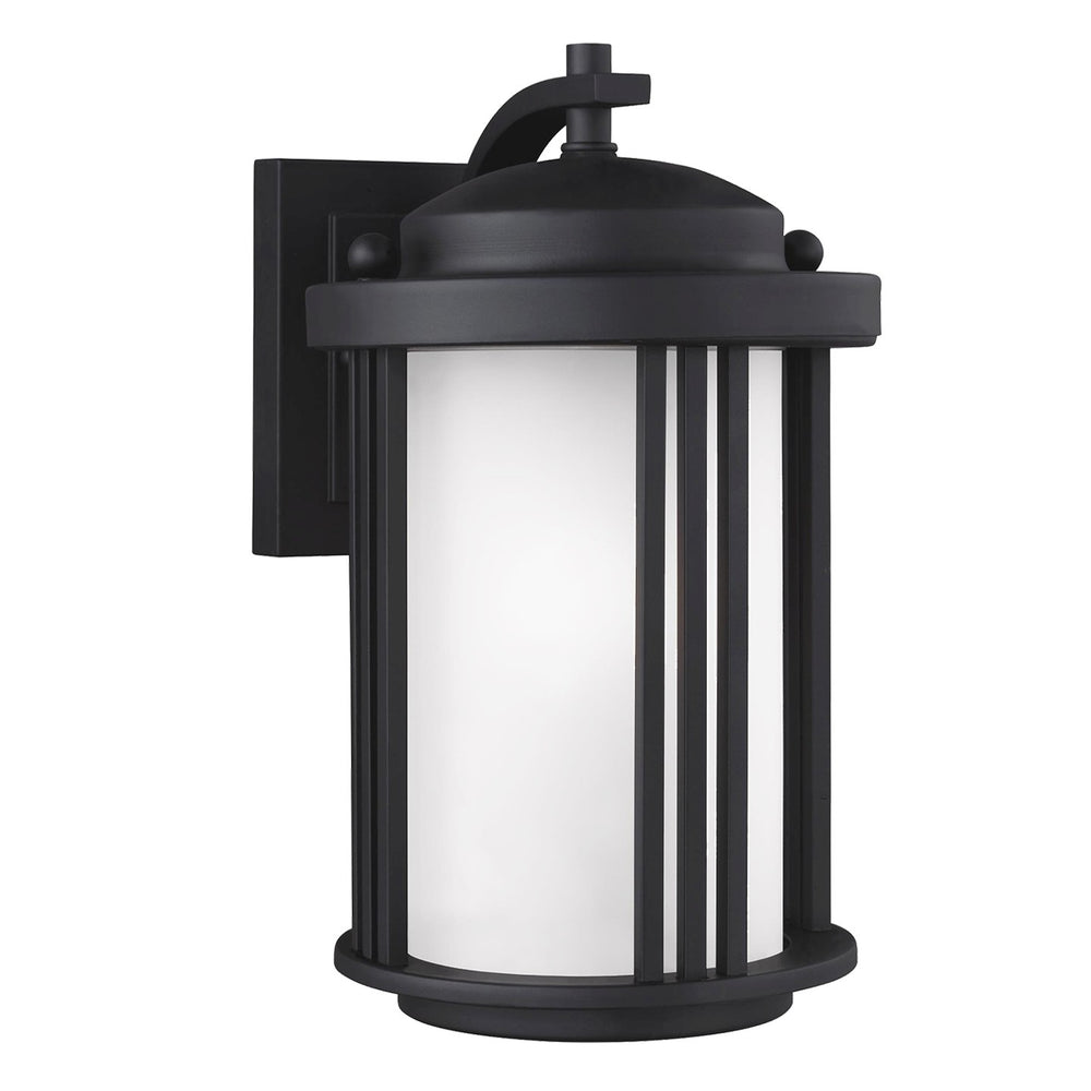 Generation Lighting Canada - One Light Outdoor Wall Lantern - Crowell - Black- Union Lighting Luminaires Decor