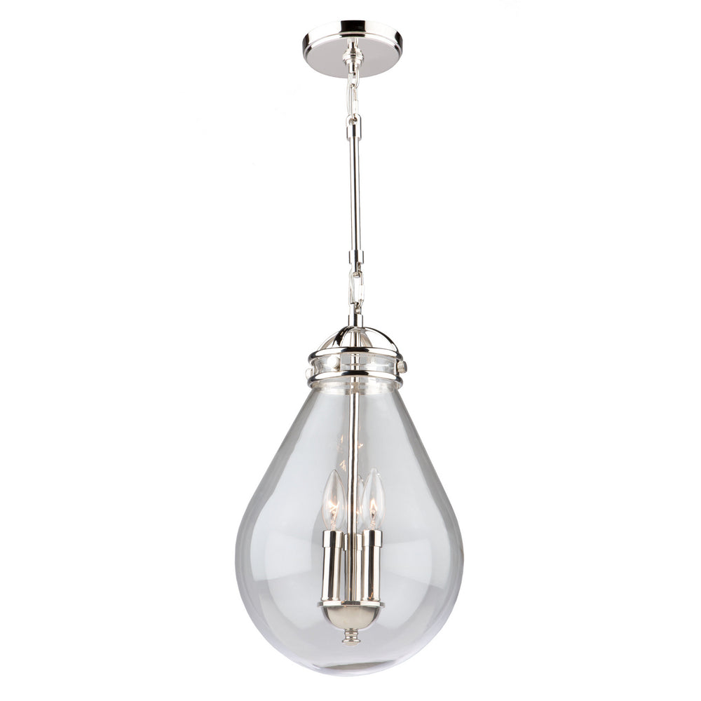 Artcraft Canada - Three Light Pendant - Alexandria - Polished Nickel- Union Lighting Luminaires Decor