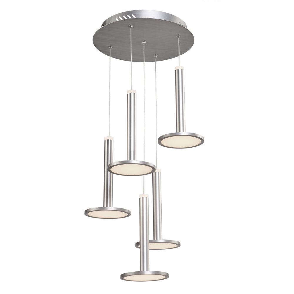 Artcraft Canada - LED Chandelier - Aurora - Brushed Aluminum- Union Lighting Luminaires Decor
