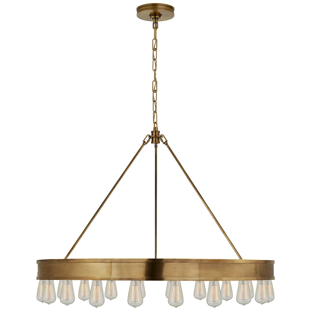 Ralph Lauren Canada - 20 Light Chandelier - Roark - Natural Brass- Union Lighting Luminaires Decor