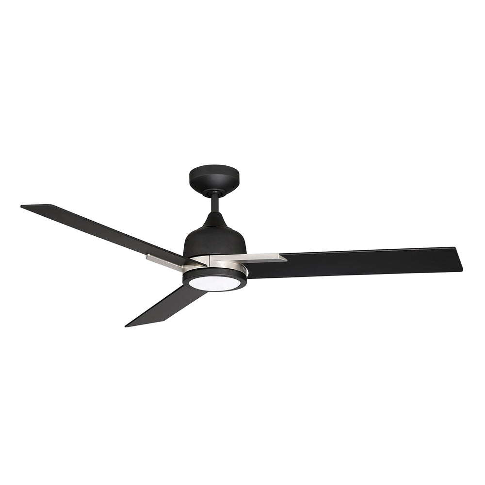 Kendal Canada - 52"Ceiling Fan - Triton - Black & Satin Nickel- Union Lighting Luminaires Decor
