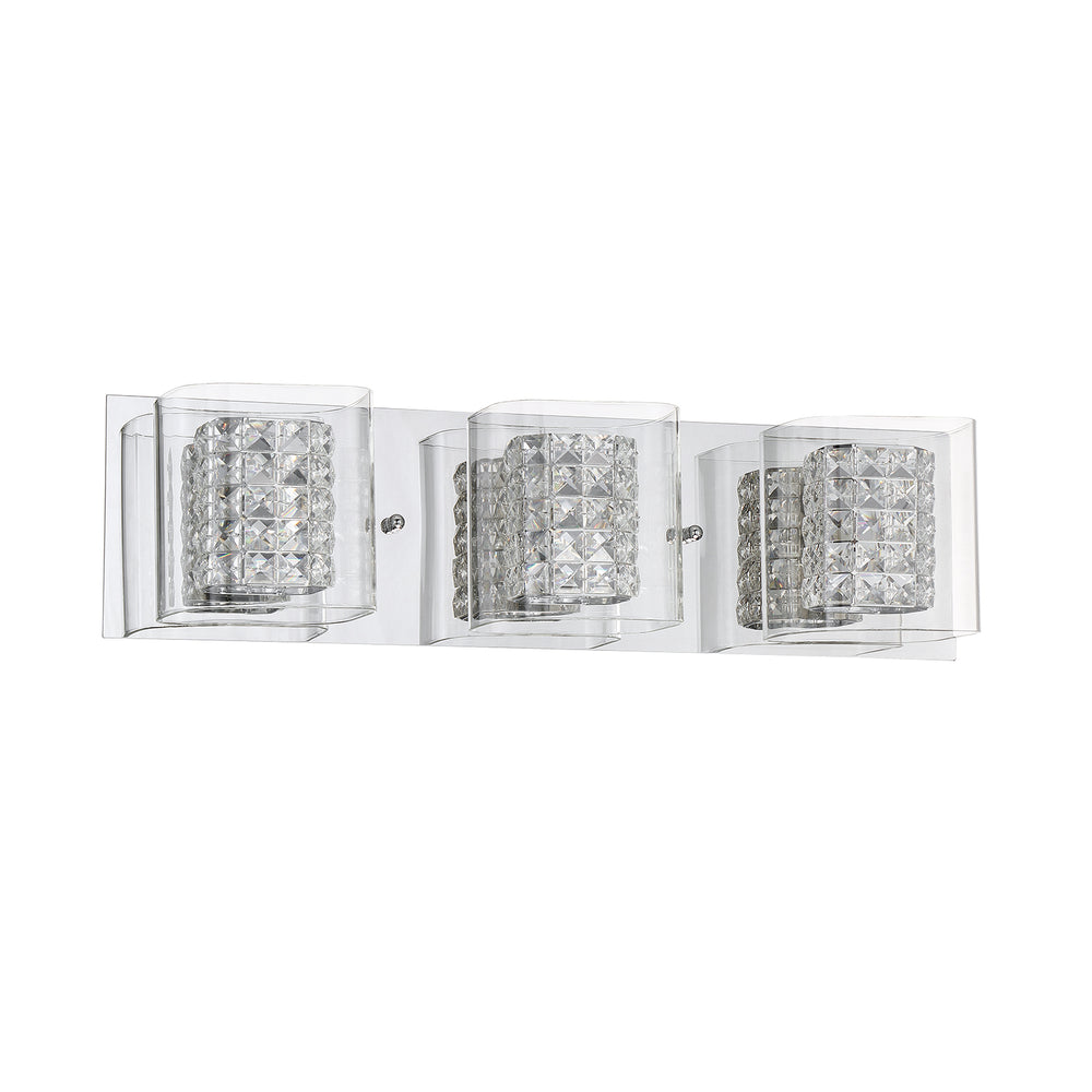 Kendal Canada - Three Light Bath - Crystorama - Chrome- Union Lighting Luminaires Decor