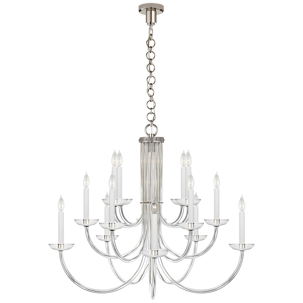 Visual Comfort Signature Canada - 15 Light Chandelier - Wharton - Polished Nickel- Union Lighting Luminaires Decor