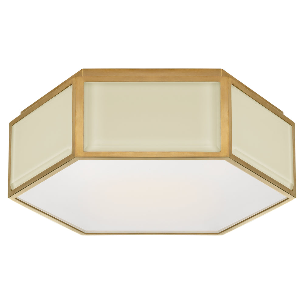 Visual Comfort Signature Canada - Two Light Flush Mount - Bradford - Cream and Soft Brass- Union Lighting Luminaires Decor