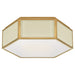 Visual Comfort Signature Canada - Two Light Flush Mount - Bradford - Cream and Soft Brass- Union Lighting Luminaires Decor