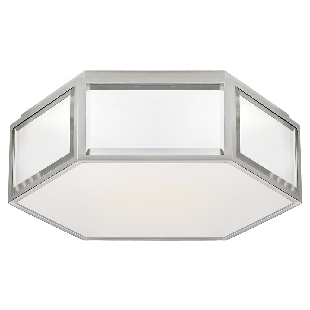 Visual Comfort Signature Canada - Two Light Flush Mount - Bradford - Mirror and Polished Nickel- Union Lighting Luminaires Decor